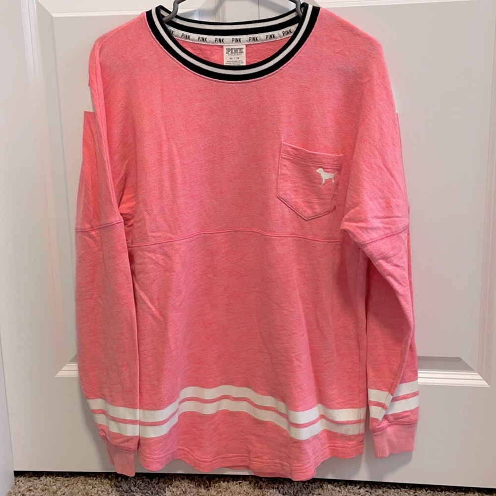 PINK Varsity Crew Sweater